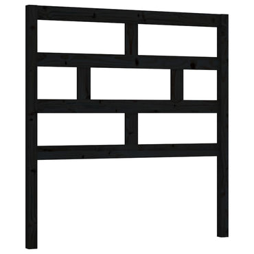 vidaXL Kopfteil Schwarz 96x4x100 cm Massivholz Kiefer