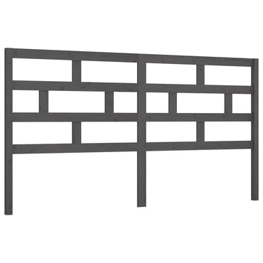 vidaXL Tête de lit gris 206x4x100 cm Bois de pin massif