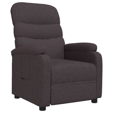vidaXL Fauteuil relax marron foncé en tissu