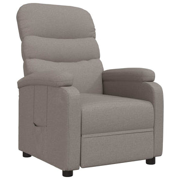 vidaXL Fauteuil relax Taupe Tissu