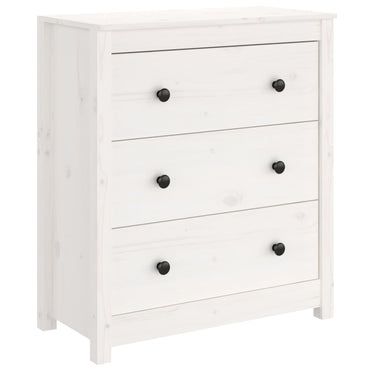 vidaXL Buffet blanc 70x35x80 cm Bois de pin massif