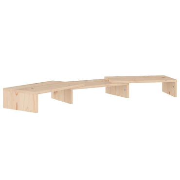 vidaXL Support d'écran 80x24x10,5 cm Bois de pin massif