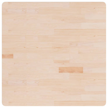 vidaXL Tischplatte Quadratisch 90x90x2,5 cm Eichenholz Unbehandelt