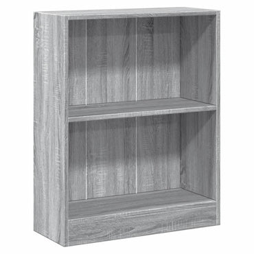 vidaXL Bücherregal Grau Sonoma 60x24x76 cm Holzwerkstoff
