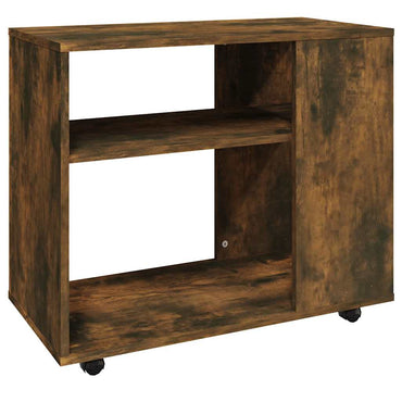 vidaXL Table d'appoint chêne fumé 70x35x55 cm bois d'ingénierie