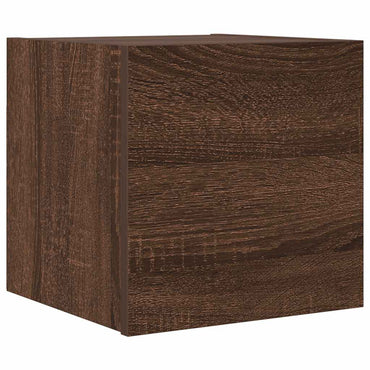 vidaXL TV-Wandschrank Braun Eiche 30,5x30x30 cm