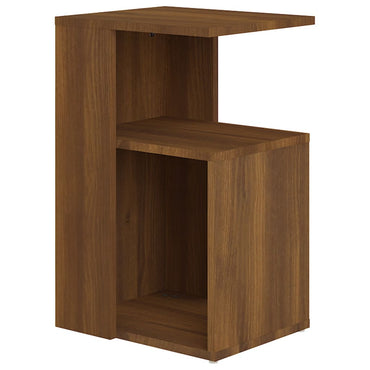 vidaXL Table d'appoint marron aspect chêne 36x30x56 cm Bois d'ingénierie