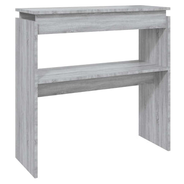 vidaXL Console grise Sonoma 80x30x80 cm en bois d'ingénierie