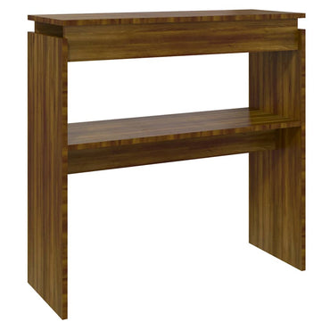vidaXL Table console aspect chêne marron 80x30x80 cm Bois d'ingénierie