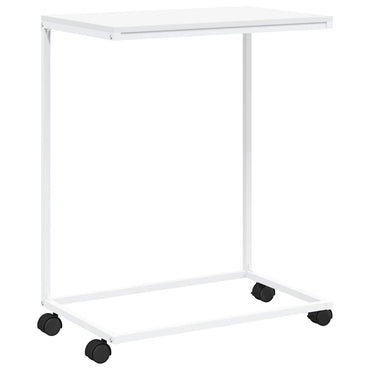 vidaXL Beistelltisch mit Rollen Weiß 55x35x70 cm Holzwerkstoff
