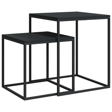 vidaXL Couchtisch-Set 2-tlg. Holzwerkstoff und Metall