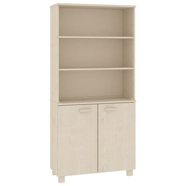vidaXL Highboard HAMAR Pin massif marron miel