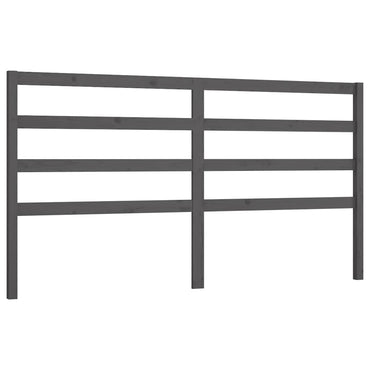 vidaXL Kopfteil Grau 206x4x100 cm Massivholz Kiefer