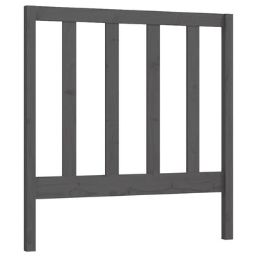 vidaXL Kopfteil Grau 96x4x100 cm Massivholz Kiefer