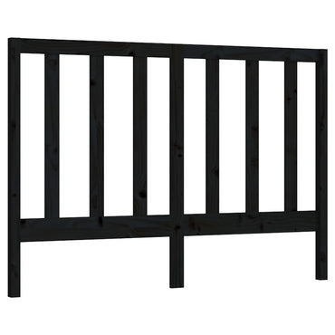 vidaXL Kopfteil Schwarz 141x4x100 cm Massivholz Kiefer