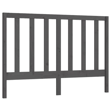vidaXL Kopfteil Grau 146x4x100 cm Massivholz Kiefer