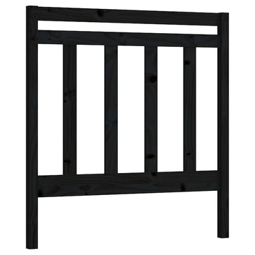 vidaXL Kopfteil Schwarz 81x4x100 cm Massivholz Kiefer
