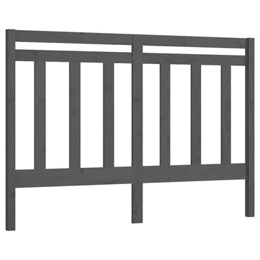 vidaXL Kopfteil Grau 156x4x100 cm Massivholz Kiefer