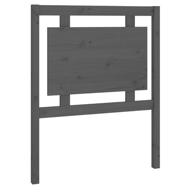 vidaXL Tête de lit Gris 80,5x4x100 cm Bois de pin massif