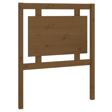 vidaXL Tête de lit Bois de pin massif marron miel 80,5x4x100 cm
