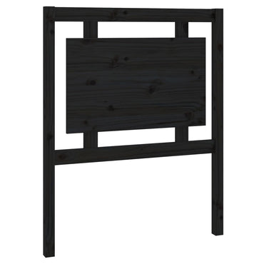 vidaXL Tête de lit Noir 80,5x4x100 cm Bois de pin massif