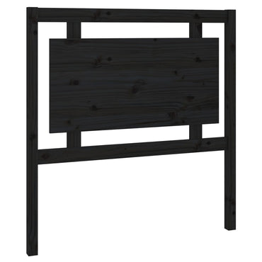 vidaXL Kopfteil Schwarz 95,5x4x100 cm Massivholz Kiefer