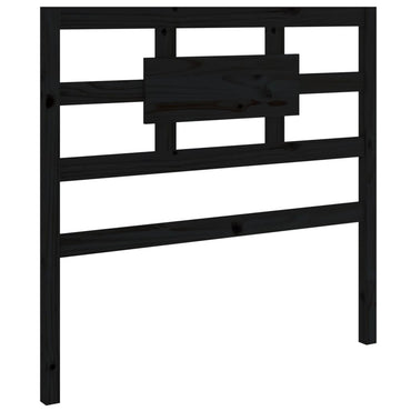 vidaXL Kopfteil Schwarz 95,5x4x100 cm Massivholz Kiefer