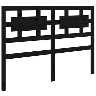 vidaXL Kopfteil Schwarz 125,5x4x100 cm Massivholz Kiefer