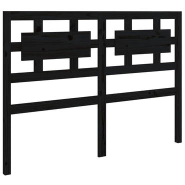 vidaXL Bett-Kopfteil Schwarz 205,5x4x100 cm Massivholz Kiefer