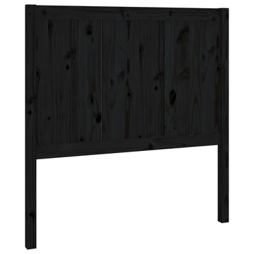 vidaXL Kopfteil Schwarz 95,5x4x100 cm Massivholz Kiefer