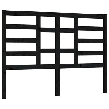 vidaXL Bett-Kopfteil Schwarz 146x4x104 cm Massivholz Kiefer