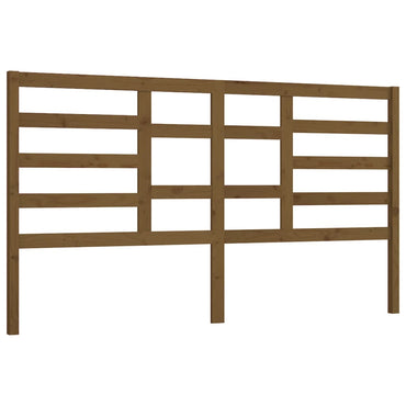 vidaXL Bett-Kopfteil Honigbraun 186x4x104 cm Massivholz Kiefer