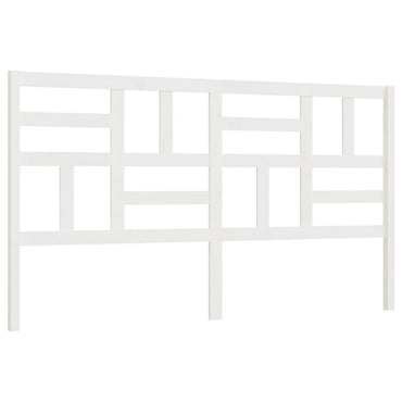 vidaXL Bett-Kopfteil Weiß 206x4x104 cm Massivholz Kiefer