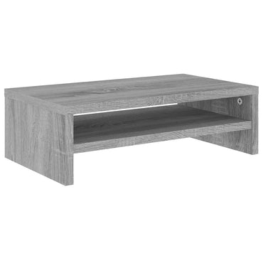 vidaXL Support d'écran gris Sonoma 42x24x13 cm Bois d'ingénierie