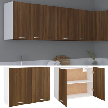 vidaXL Hängeschrank Lyon Braun Eichen-Optik 80x31x60 cm Holzwerkstoff