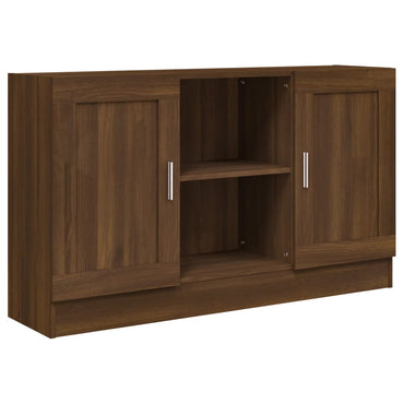 vidaXL Buffet brun aspect chêne 120x30,5x70 cm bois d'ingénierie