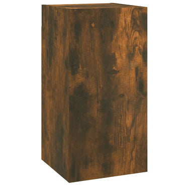 vidaXL Meuble TV chêne fumé 30,5x30x60 cm bois d'ingénierie