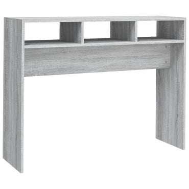 vidaXL Console Gris Sonoma 105x30x80 cm Bois d'ingénierie