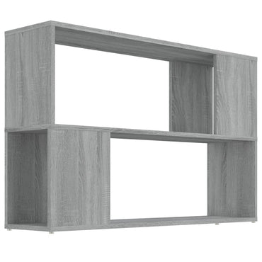 vidaXL Bücherregal Grau Sonoma 100x24x63 cm Holzwerkstoff