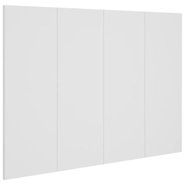 vidaXL Tête de lit Blanc 120x1,5x80 cm Bois d'ingénierie