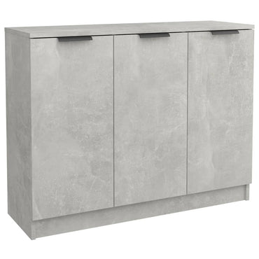 vidaXL Buffet gris béton 90,5x30x70 cm Bois d'ingénierie
