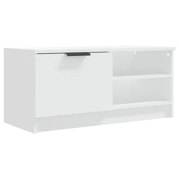 vidaXL Meuble TV Blanc 80x35x36,5 cm Aggloméré