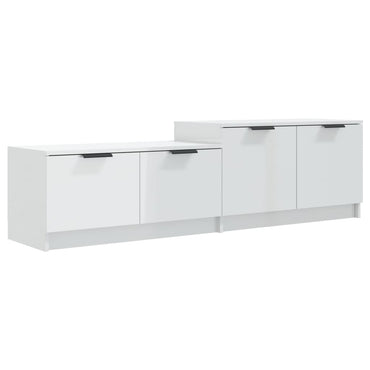 vidaXL TV-Schrank Hochglanz-Weiß 158,5x36x45 cm Holzwerkstoff