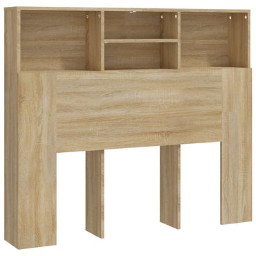vidaXL Tête de lit avec étagères Chêne Sonoma 120x19x103,5 cm