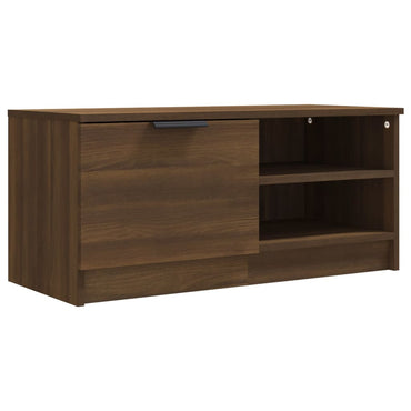 vidaXL Meuble TV marron aspect chêne 80x35x36,5 cm Aggloméré