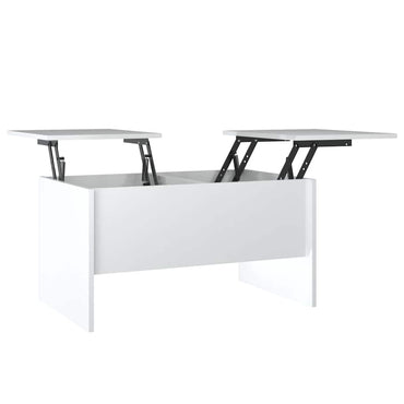 vidaXL Couchtisch Hochglanz-Weiß 80x50x42,5 cm Holzwerkstoff