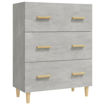 vidaXL Buffet Gris Ciment 70x34x90 cm Bois d'ingénierie