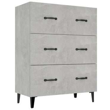 vidaXL Sideboard Betongrau 69,5x34x90 cm Holzwerkstoff
