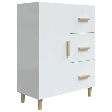vidaXL Sideboard Hochglanz-Weiß 69,5x34x90 cm Holzwerkstoff