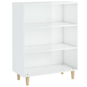 vidaXL Sideboard Hochglanz-Weiß 69,5x32,5x90 cm Holzwerkstoff